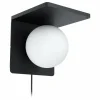 Luminaires Eglo Applique murale EGLO CIGLIE Noir, 1 lumière