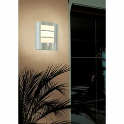 Luminaires Eglo Applique murale Eglo CITY Acier inoxydable, Détecteur de mouvement
