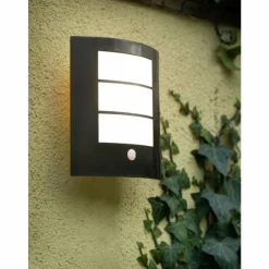 Luminaires Eglo Applique murale Eglo CITY Acier inoxydable, Détecteur de mouvement