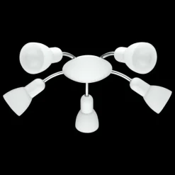 Luminaires Eglo Applique murale Eglo Dakar 6 LED Chrome, Blanc, 5 lumières