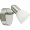 Luminaires Eglo Applique murale Eglo DAKAR 1 Nickel mat