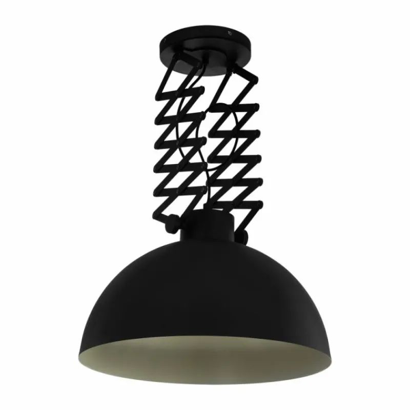 Lampes Industrielles-Luminaires Eglo Applique murale Eglo DONINGTON Crème, Noir, 1 lumière
