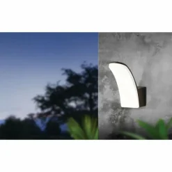 Luminaires Eglo Applique murale EGLO FIUMICINO LED Noir, 1 lumière