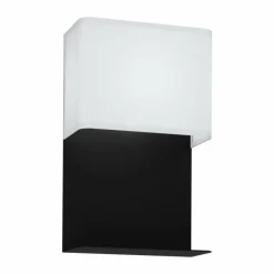 Lampes En Tissu-Luminaires Eglo Applique murale Eglo GALDAKAO LED Noir, 1 lumière