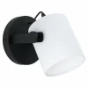 Lampes En Tissu-Luminaires Eglo Applique murale Eglo HORNWOOD Noir, 1 lumière