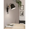 Lampes En Bois-Luminaires Eglo Applique murale Eglo LACEY Brun, Noir, 1 lumière