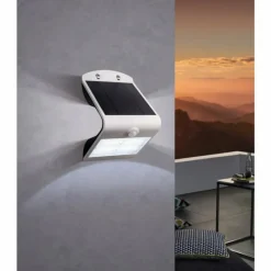 Luminaires Eglo Applique murale Eglo LAMOZZO LED Blanc, 1 lumière, Détecteur de mouvement