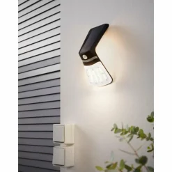 Luminaires Eglo Applique murale Eglo LAMOZZO LED Blanc, 1 lumière, Détecteur de mouvement