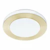 Luminaires Eglo Applique murale Eglo LED CARPI Laiton, Blanc, 3 lumières* Éclairage Led