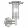 Luminaires Eglo Applique murale Eglo LISIO Acier inoxydable, 1 lumière