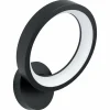 Luminaires Eglo Applique murale Eglo MARGHERA LED Noir, 1 lumière, Changeur de couleurs