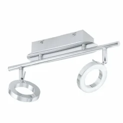 Luminaires Eglo Applique murale Eglo NAUDELLA LED Chrome, 2 lumières* Éclairage Led