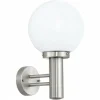 Luminaires Eglo Applique murale Eglo NISIA Acier inoxydable, 1 lumière