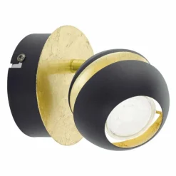 Lampes Dorées-Luminaires Eglo Applique murale Eglo NOCITO Or, Noir, 1 lumière