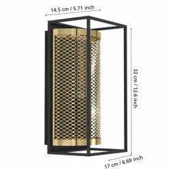 Luminaires Eglo Applique murale Eglo NOHALES Noir, 1 lumière* Appliques