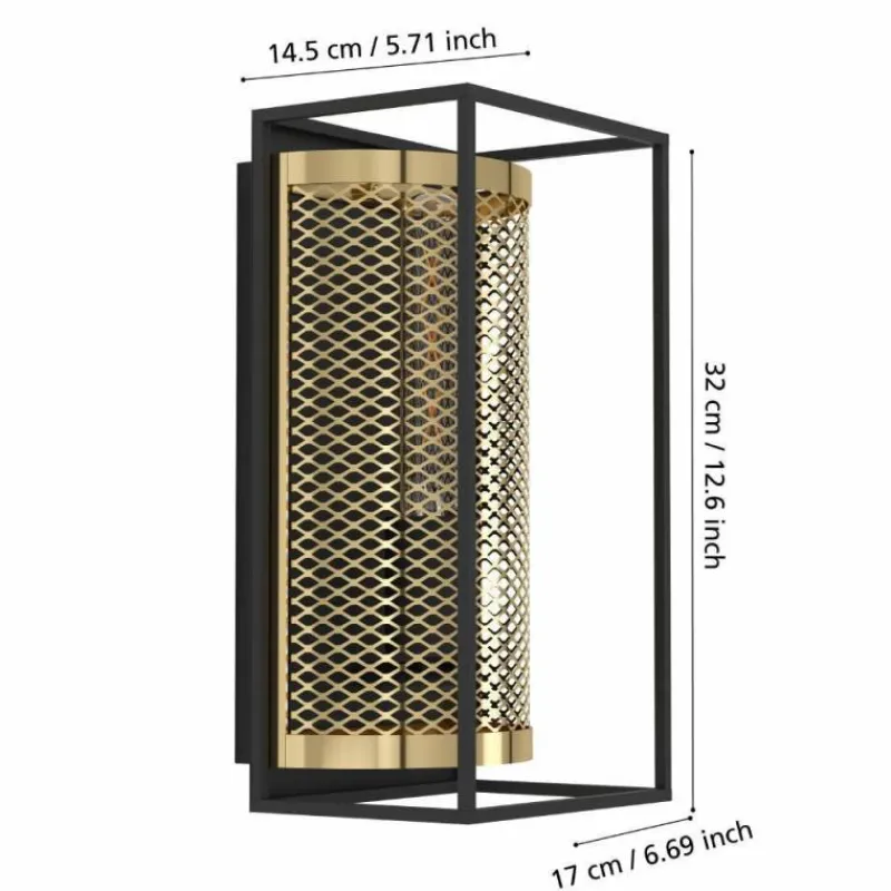 Luminaires Eglo Applique murale Eglo NOHALES Noir, 1 lumière* Appliques