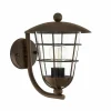 Luminaires Rustiques-Luminaires Eglo Applique murale Eglo PULFERO 1 Brun, 1 lumière