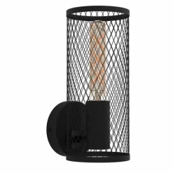 Lampes Industrielles-Luminaires Eglo Applique murale Eglo REDCLIFFE Noir, 1 lumière