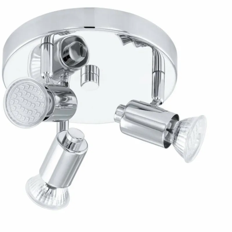 Luminaires Eglo Applique murale Eglo Rosaro 1 LED Chrome, 3 lumières* Éclairage Led