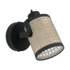Lampes En Tissu-Luminaires Eglo Applique murale Eglo RUSCOMB Noir, 1 lumière