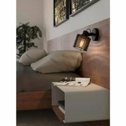 Luminaires Eglo Applique murale Eglo SEGOVIA Noir, 1 lumière* Spots Et Projecteurs