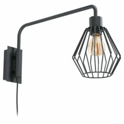 Luminaires Eglo Applique murale Eglo TABILLANO Noir, 1 lumière* Appliques