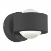 Luminaires Eglo Applique murale Eglo TREVIOLO LED Anthracite, 2 lumières