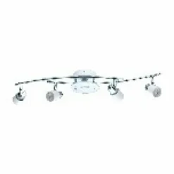 Luminaires Eglo Applique murale Eglo Vallida-Sd LED Chrome, Blanc, 5 lumières