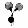Lampes Industrielles-Luminaires Eglo Applique murale Eglo WRINGTON Noir, 2 lumières
