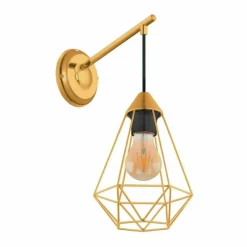 Lampes Vintages & Rétros-Luminaires Eglo Applique murale Eglo-Leuchten TARBES Laiton, 1 lumière