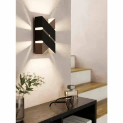 Luminaires Eglo Applique murale Eglo-Leuchten GURARE LED Moka, Noir, 2 lumières* Éclairage Led