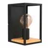Lampes En Bois-Luminaires Eglo Applique murale Eglo-Leuchten LIBERTAD Brun, Noir, 1 lumière