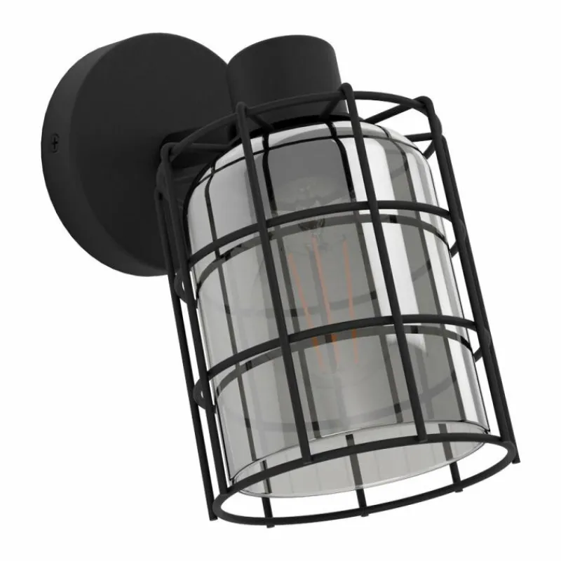 Luminaires Eglo Applique murale Eglo-Leuchten CONSACA Noir, 1 lumière
