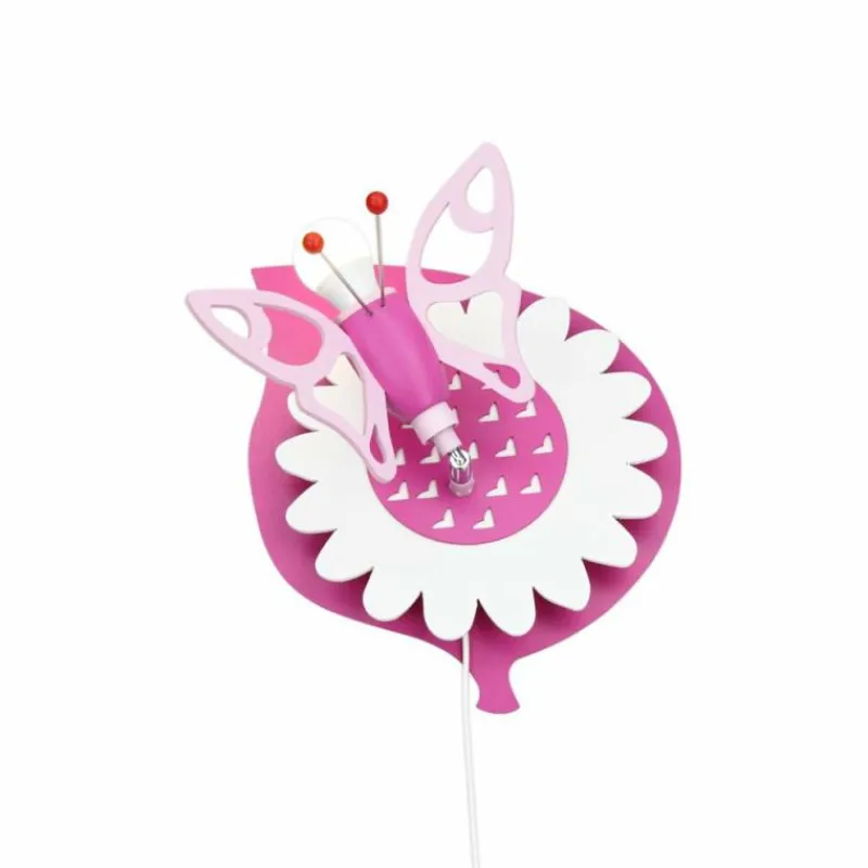 Lampes En Bois-Luminaires Elobra Applique murale Elobra FALTER Rose, 1 lumière