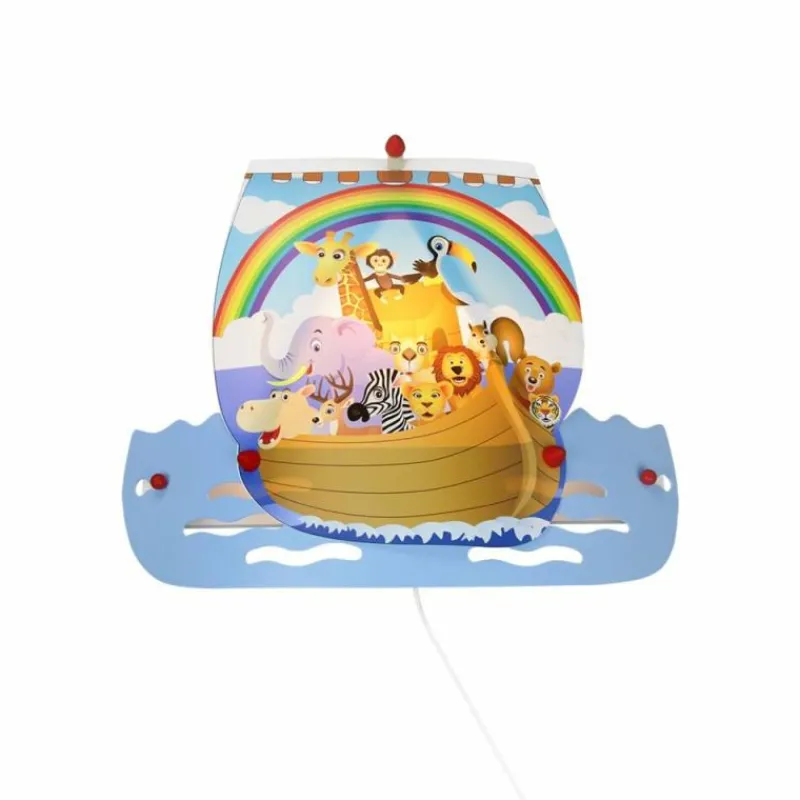 Lampes En Bois-Luminaires Elobra Applique murale Elobra NOAH Bleu, 1 lumière