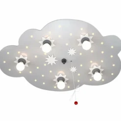Lampes En Bois-Luminaires Elobra Applique murale Elobra STERNENWOLKE Argenté, 5 lumières
