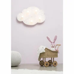 Lampes En Bois-Luminaires Elobra Applique murale Elobra WOLKE Blanc, 5 lumières