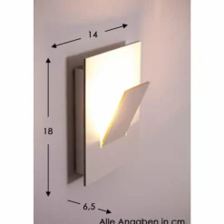 Luminaires Eva Luz Applique murale Eva Luz Alpha LED Blanc, 1 lumière* Éclairage Led