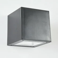 hofstein Applique murale extérieure solaire Lapeer LED Noir, 1 lumière
