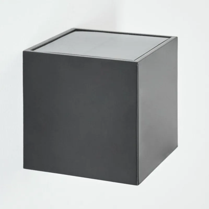 hofstein Applique murale extérieure solaire Lapeer LED Noir, 1 lumière