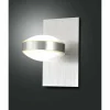 Luminaires Fabas Luce Applique murale Fabas Luce Mill LED Nickel mat, 1 lumière* Éclairage Led