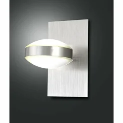 Luminaires Fabas Luce Applique murale Fabas Luce Mill LED Nickel mat, 1 lumière* Éclairage Led