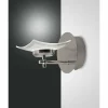 Luminaires Fabas Luce Applique murale Fabas Luce Desus LED Nickel mat, 1 lumière
