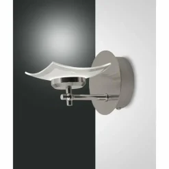 Luminaires Fabas Luce Applique murale Fabas Luce Desus LED Nickel mat, 1 lumière