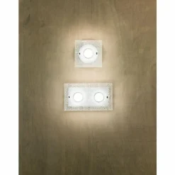 Luminaires Fabas Luce Applique murale Fabas Luce Bali LED Argenté, 2 lumières