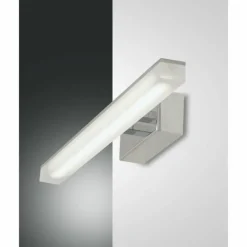 Luminaires Fabas Luce Applique murale Fabas Luce Saura LED Chrome, 1 lumière* Éclairage Led