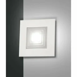 Luminaires Fabas Luce Applique murale Fabas Luce Formia LED Blanc, 1 lumière