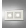 Luminaires Fabas Luce Applique murale Fabas Luce Formia LED Blanc, 2 lumières