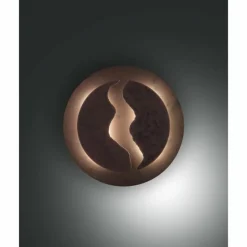 Luminaires Fabas Luce Applique murale Fabas Luce Ceva LED Rouille, 1 lumière* Appliques
