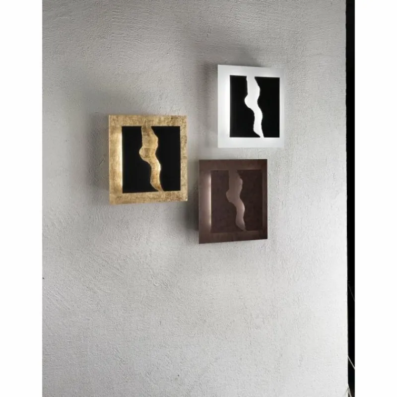 Luminaires Fabas Luce Applique murale Fabas Luce Cles LED Rouille, 1 lumière* Éclairage Led